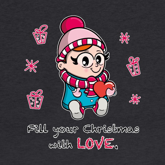Fill your Christmas with Love by Nico Art Lines
